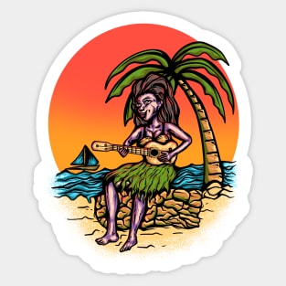 native girl Sticker